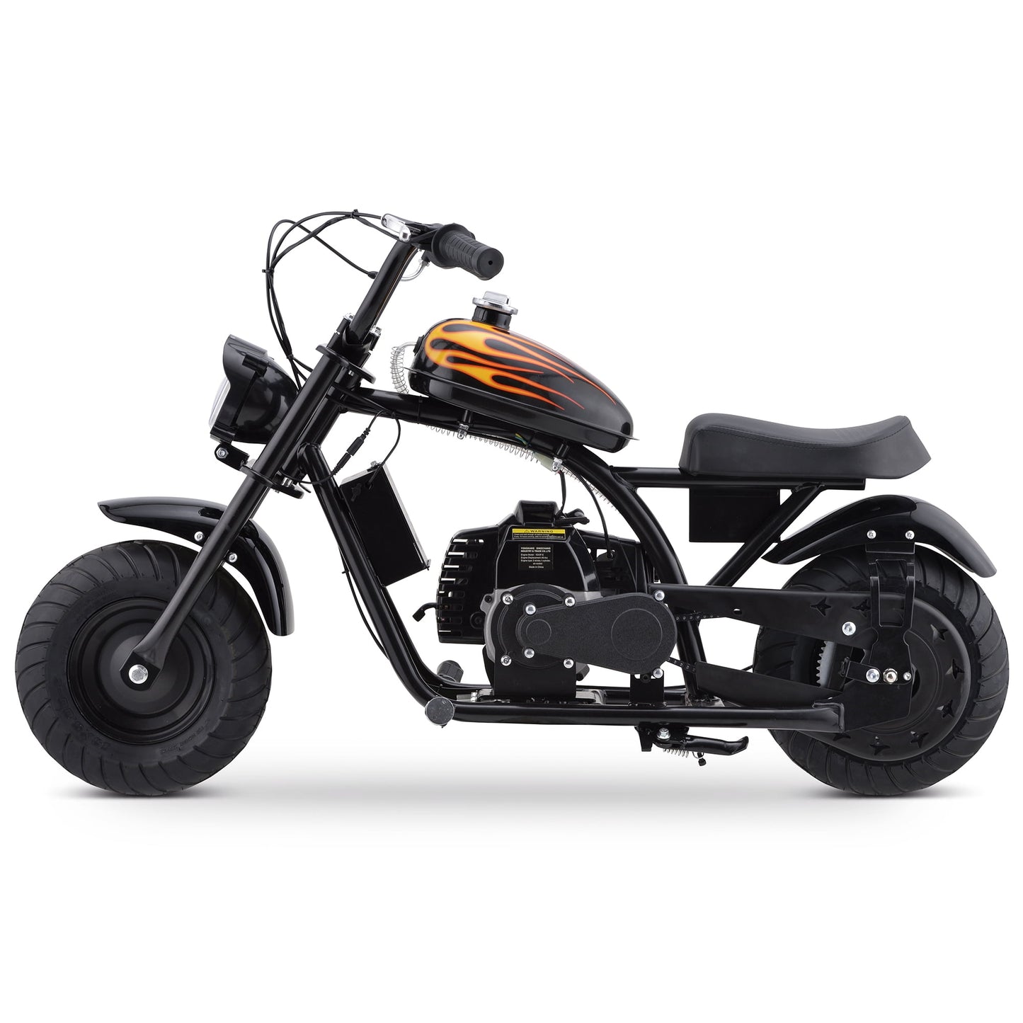Track Seven 49CC 2-Stroke Kid Dirt Bike, Gas Powered Dirt Bike Off Road Trail Bike, EPA Approved Kids Dirt Bike Motorcycle Up to 20Mph, Rear Disc Brake, Pull Start, Black