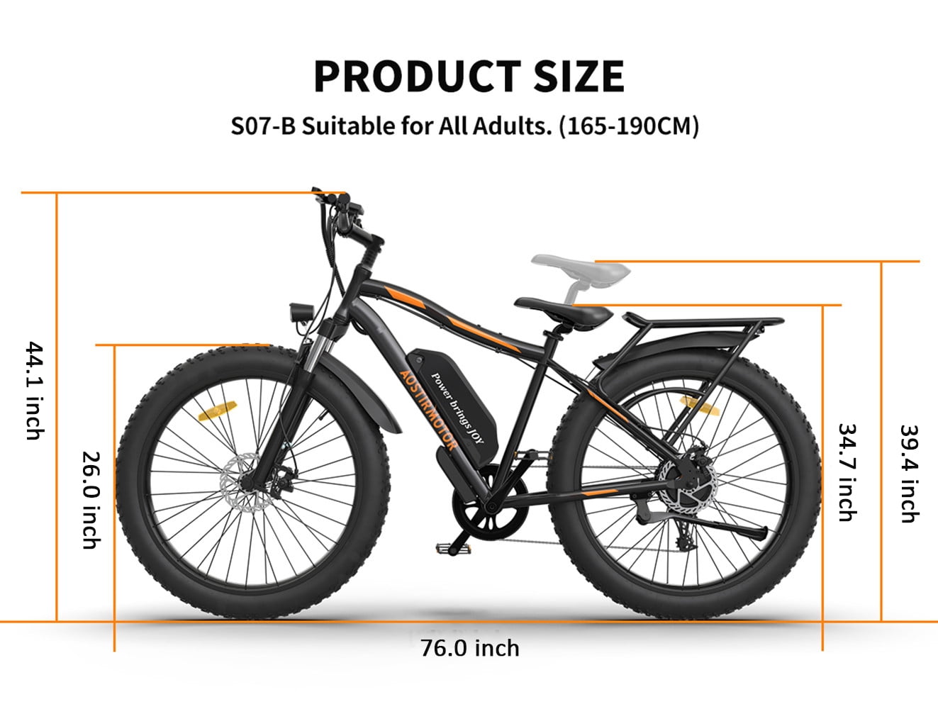 LISUEYNE 26" Electric Bike, 750W 48V 13AH Removable Li-ion Electric Mountain Bike, Dual Disc Brake, 19.9mph