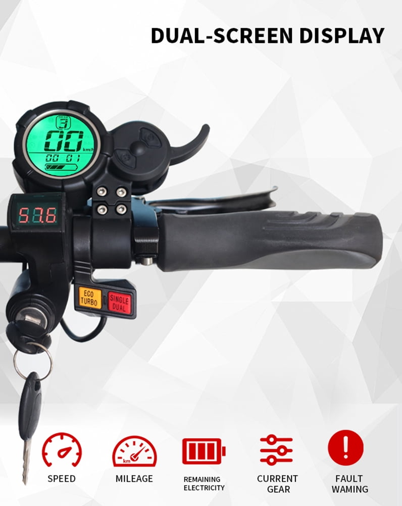 LISUEYNE Electric Scooter for Adults, Dual Drive 7000W Motor Up to 50 MPH and 50 Miles Range 13" Off Road Adult Electric Scooter, Foldable Commuter Scooter Double Brake