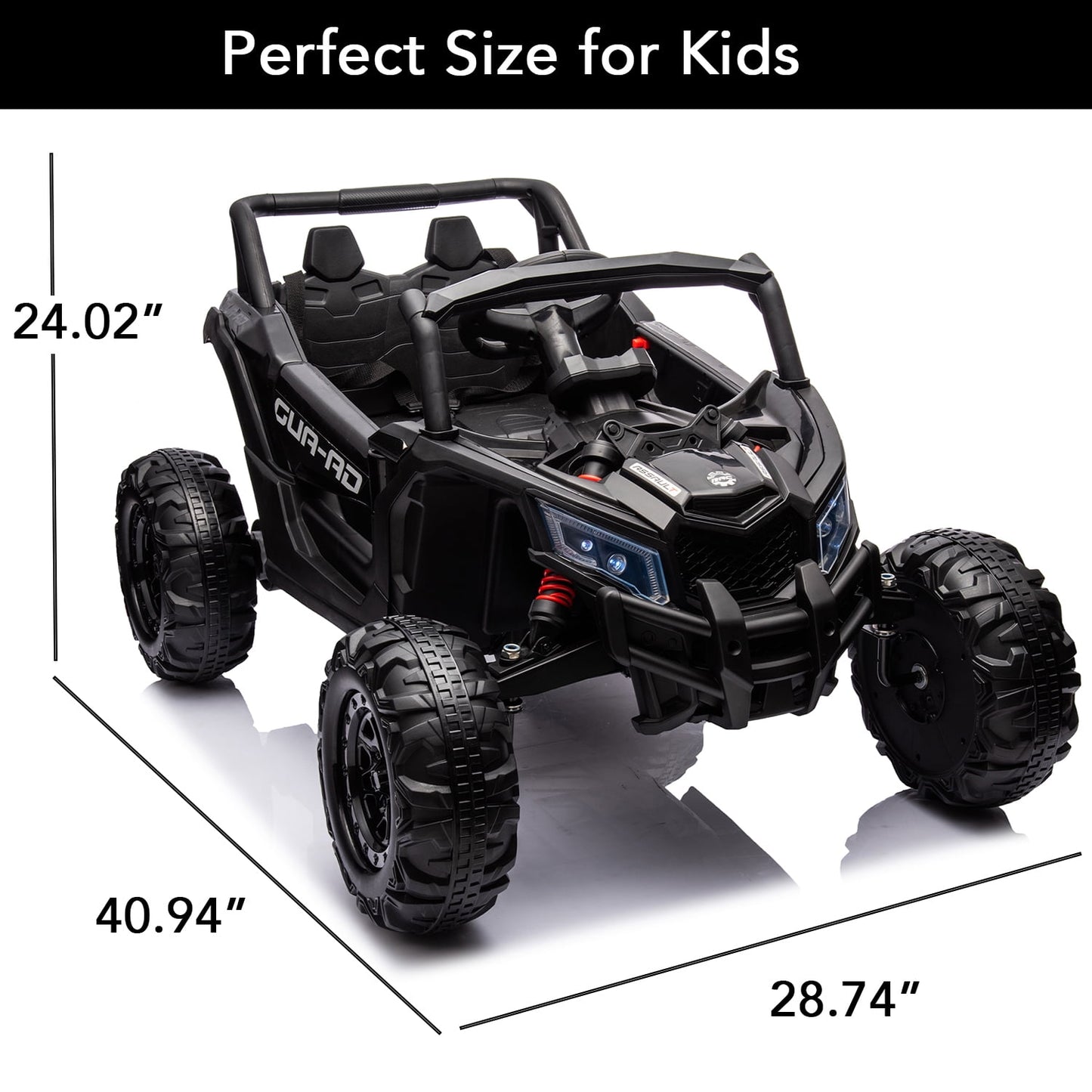 LISUEYNE 12V Kids Ride on UTV, Off-Road Truck, Electric Car for Boys Girls Age 3+, Kids Ride on Car with Remote Control, Music Player, Lights, Yellow