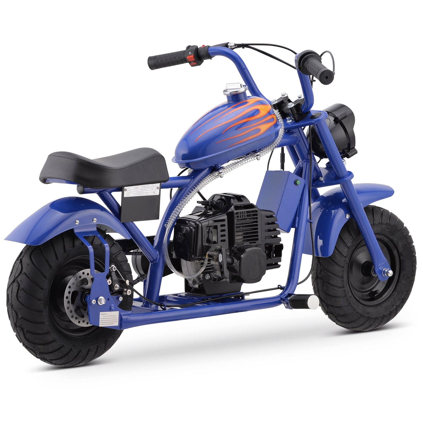 Track Seven 49CC 2-Stroke Kid Dirt Bike, Gas Powered Dirt Bike Off Road Trail Bike, EPA Approved Kids Dirt Bike Motorcycle Up to 20Mph, Rear Disc Brake, Pull Start, Blue