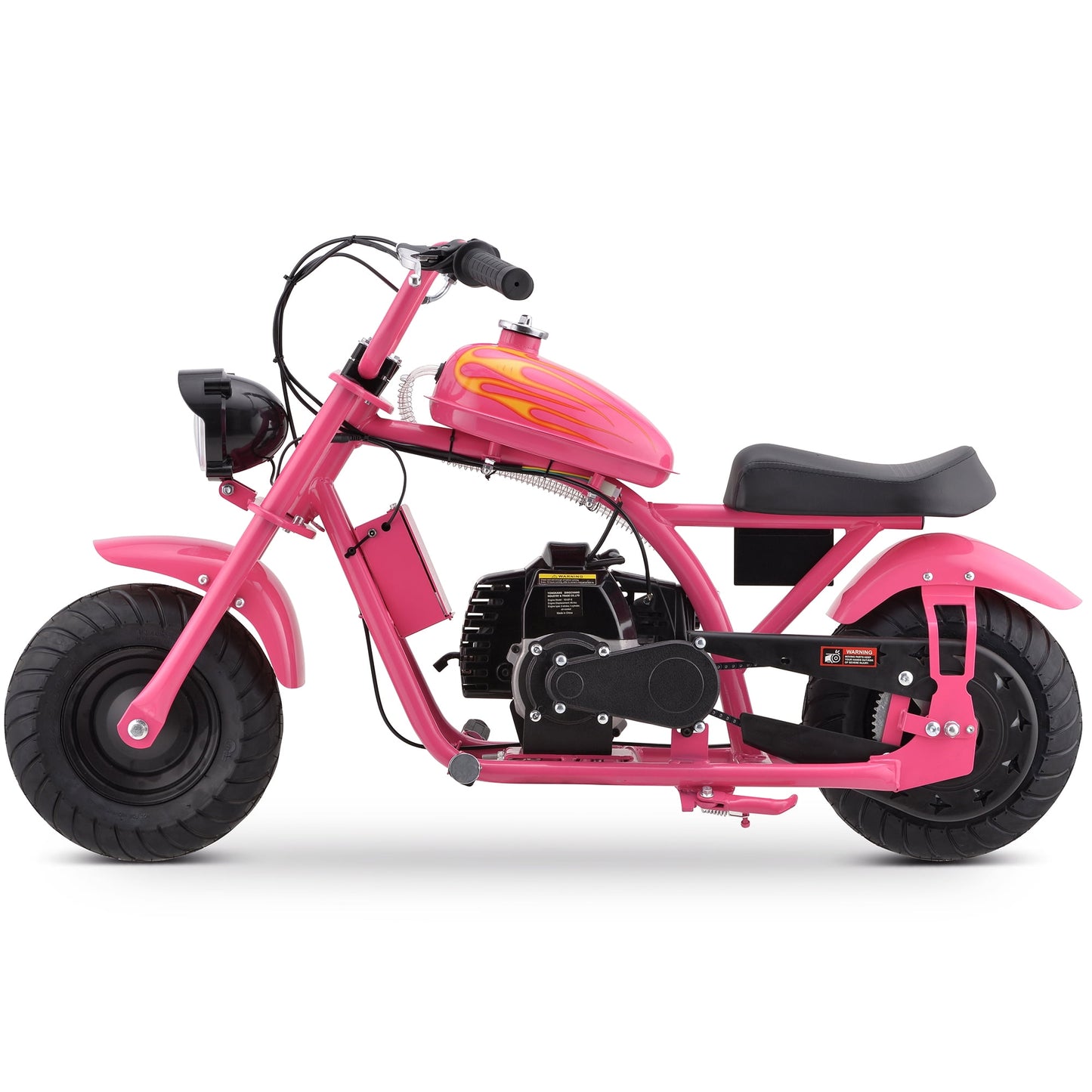 Track Seven 49CC 2-Stroke Kid Dirt Bike, Gas Powered Dirt Bike Off Road Trail Bike, EPA Approved Kids Dirt Bike Motorcycle Up to 20Mph, Rear Disc Brake, Pull Start, Pink