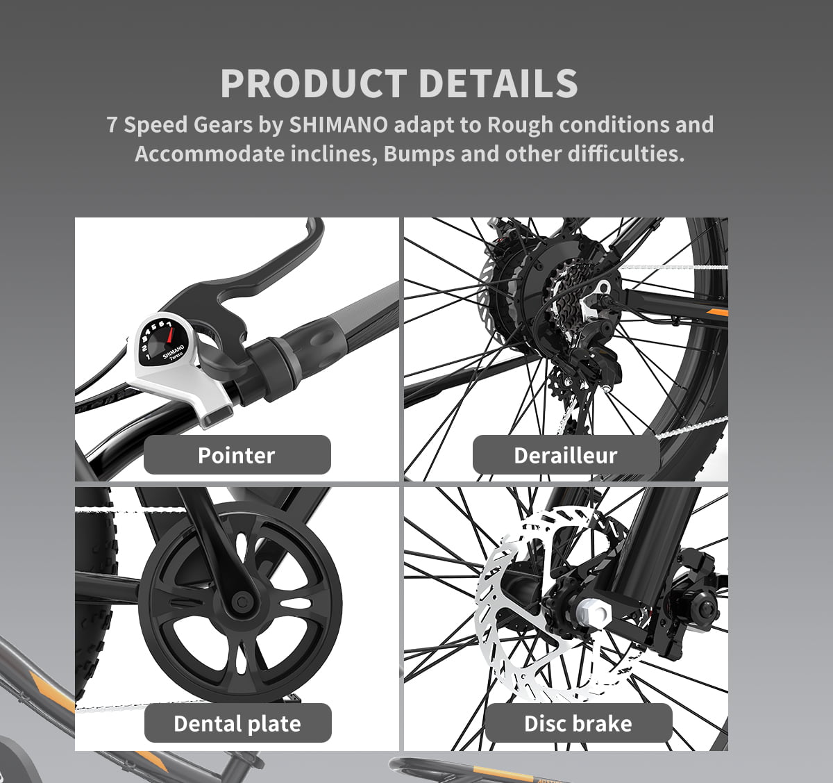 LISUEYNE 26" Electric Bike, 750W 48V 13AH Removable Li-ion Electric Mountain Bike, Dual Disc Brake, 19.9mph