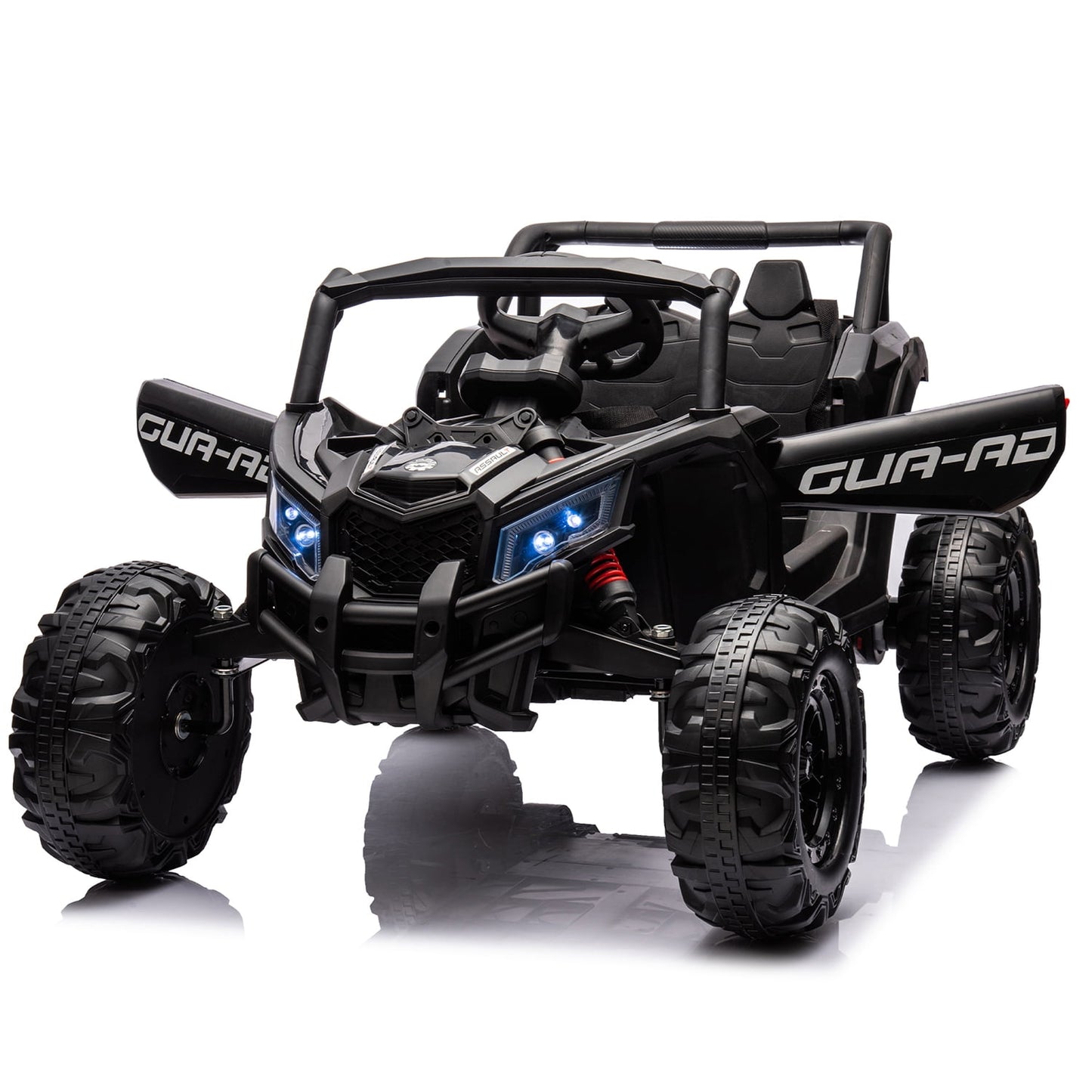 LISUEYNE 12V Kids Ride on UTV, Off-Road Truck, Electric Car for Boys Girls Age 3+, Kids Ride on Car with Remote Control, Music Player, Lights, Black