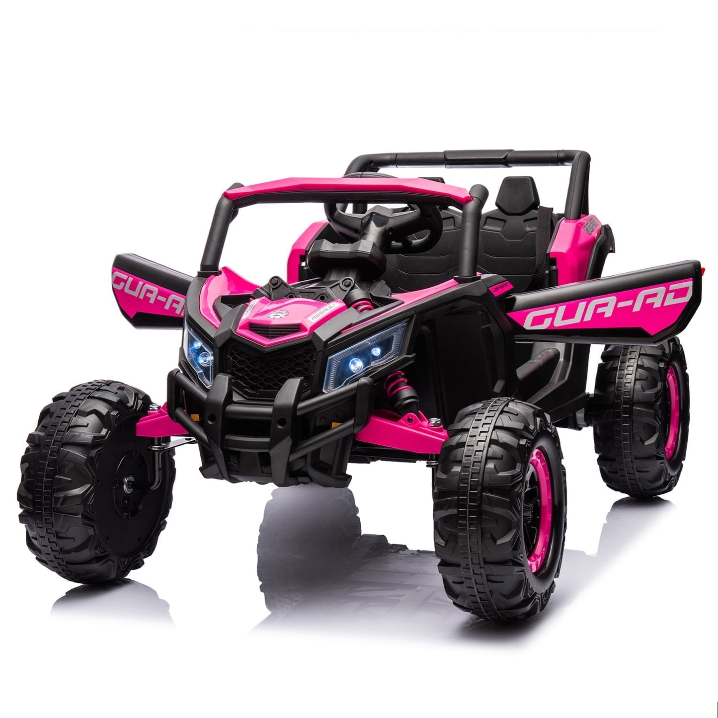 LISUEYNE 12V Kids Ride on UTV, Off-Road Truck, Electric Car for Boys Girls Age 3+, Kids Ride on Car with Remote Control, Music Player, Lights, Yellow