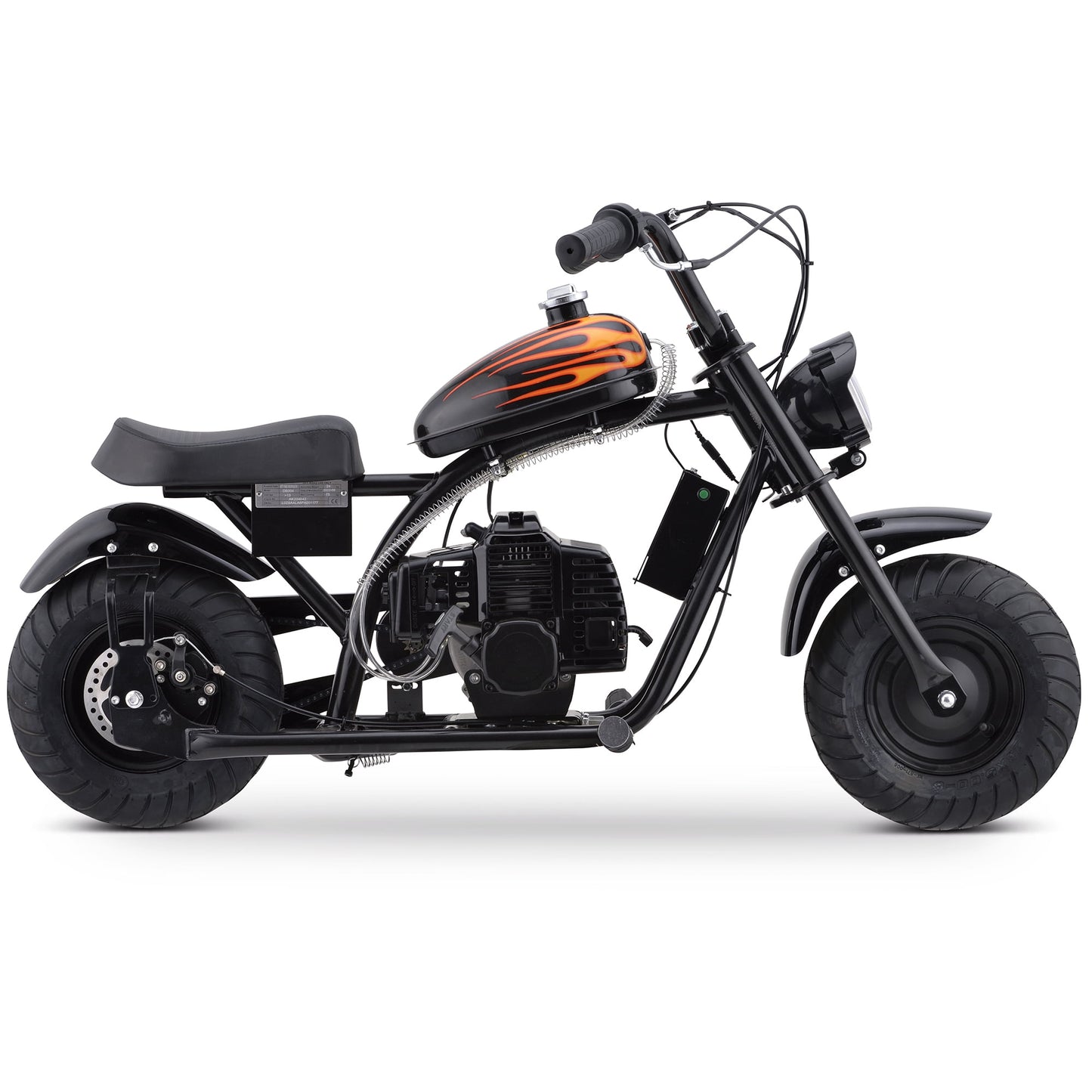 Track Seven 49CC 2-Stroke Kid Dirt Bike, Gas Powered Dirt Bike Off Road Trail Bike, EPA Approved Kids Dirt Bike Motorcycle Up to 20Mph, Rear Disc Brake, Pull Start, Black