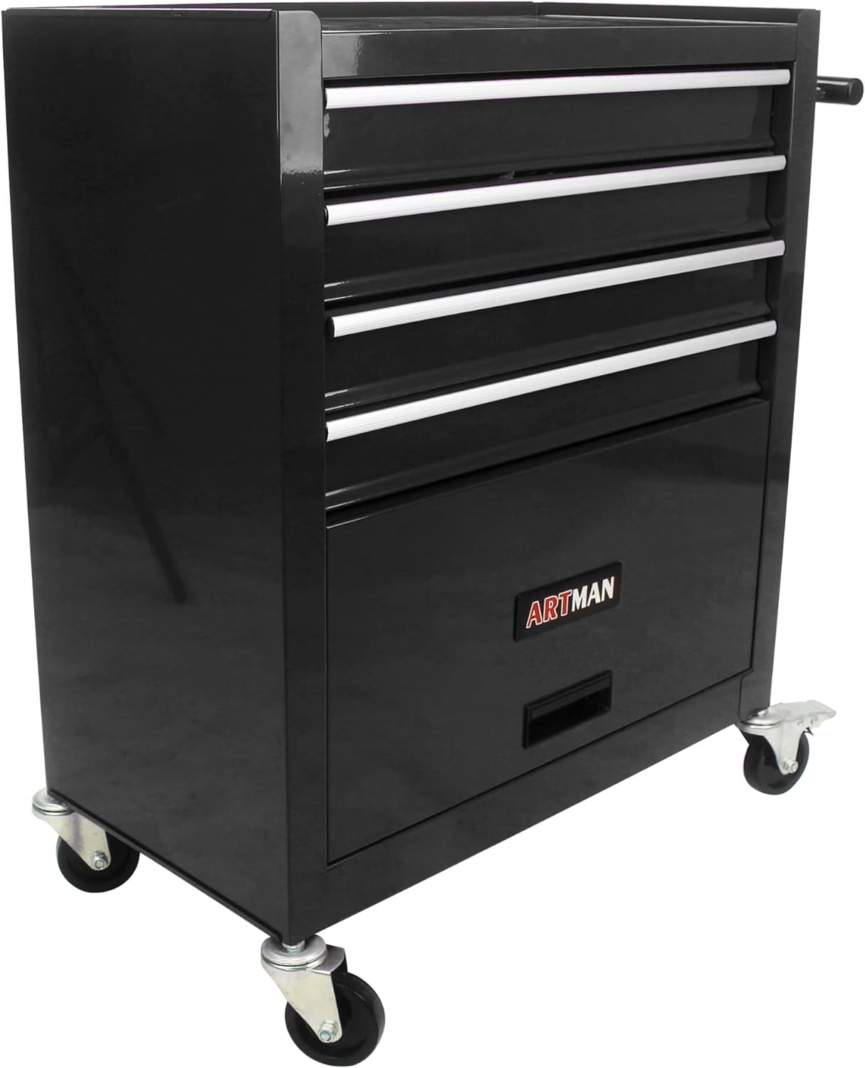 COOKCOK Tool Chest with 238 Piece Tool Set, 4-Drawer Tool Cabinet - Rolling Tool Cart On Wheels for Mechanics Heavy-Duty Metal Tool Box Storage Cabinets for Garage, Black