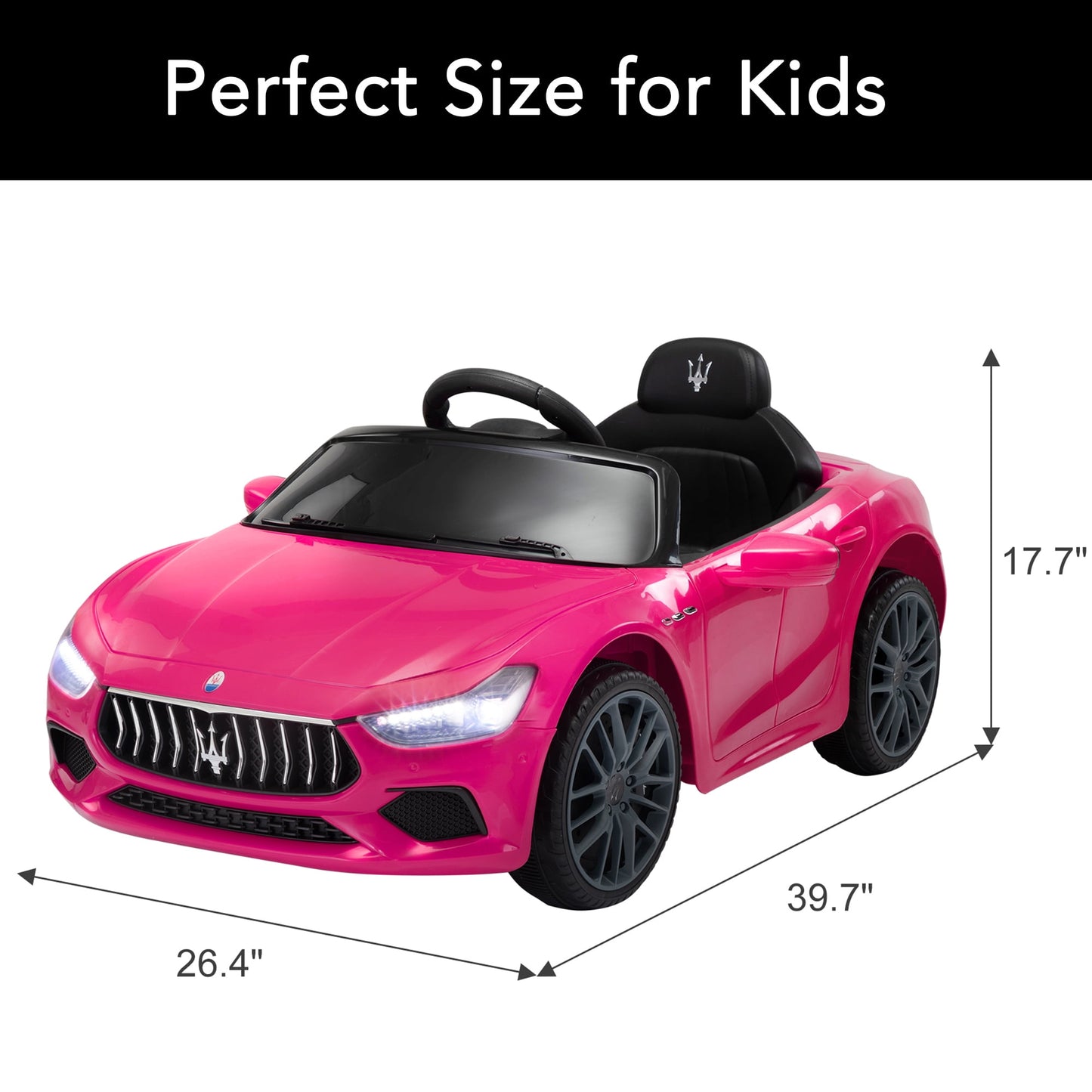 Track 7 12V Kids Ride on Car, Licensed Bentley Mulsanne Electric Car for Kids Age 3+, Remote, Music, Green