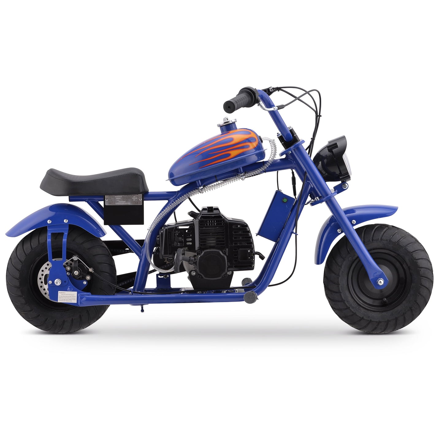 Track Seven 49CC 2-Stroke Kid Dirt Bike, Gas Powered Dirt Bike Off Road Trail Bike, EPA Approved Kids Dirt Bike Motorcycle Up to 20Mph, Rear Disc Brake, Pull Start, Blue