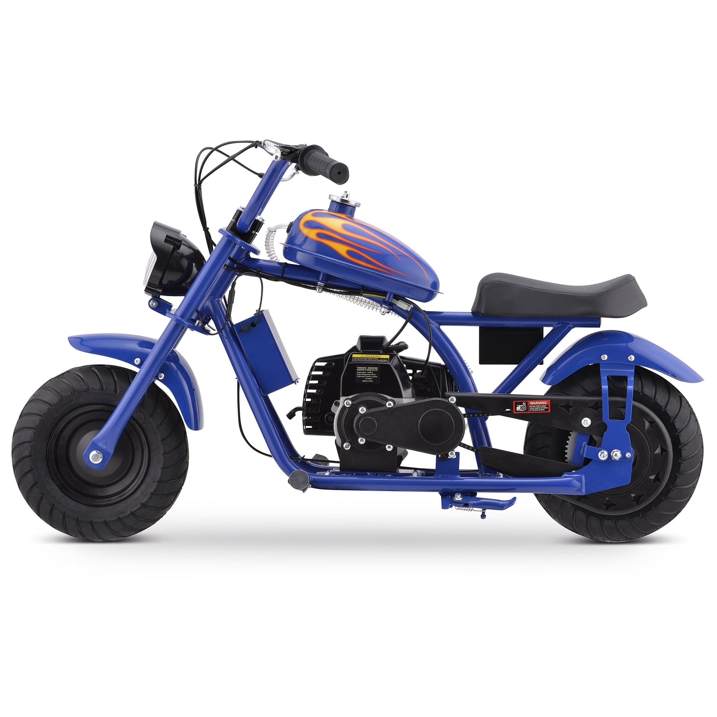Track Seven 49CC 2-Stroke Kid Dirt Bike, Gas Powered Dirt Bike Off Road Trail Bike, EPA Approved Kids Dirt Bike Motorcycle Up to 20Mph, Rear Disc Brake, Pull Start, Blue