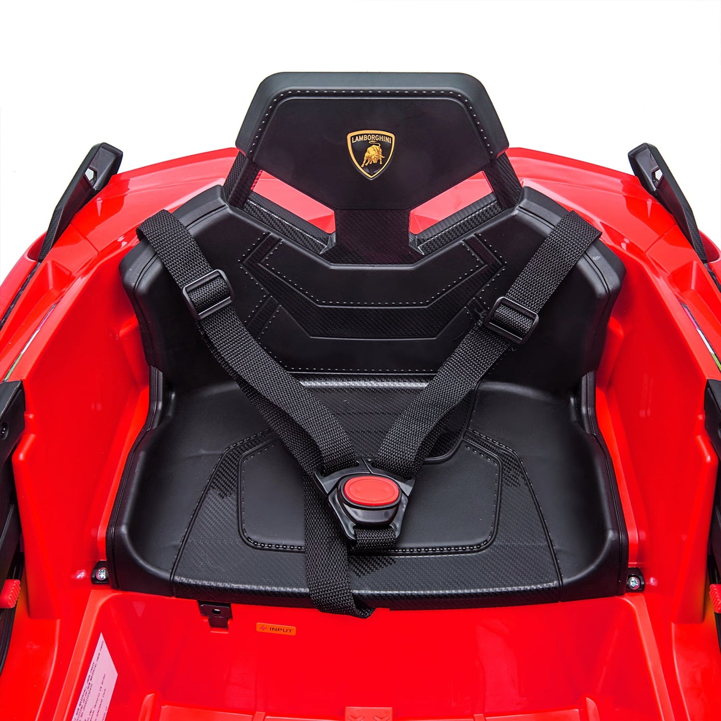 LISUEYNE Kids Ride on Car, 12V Lamborghini Sian Electric Car for Boys Girls, Remote Control, Red