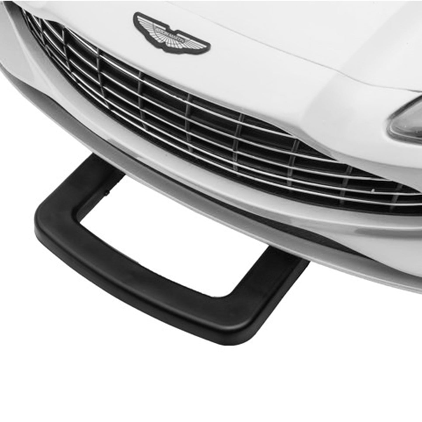 Track Seven 12V Kids Ride on Car, Licensed Aston Martin Electric Car for Boys Girls Age 3+, Remote Control, Music, USB, Portable Handle, White