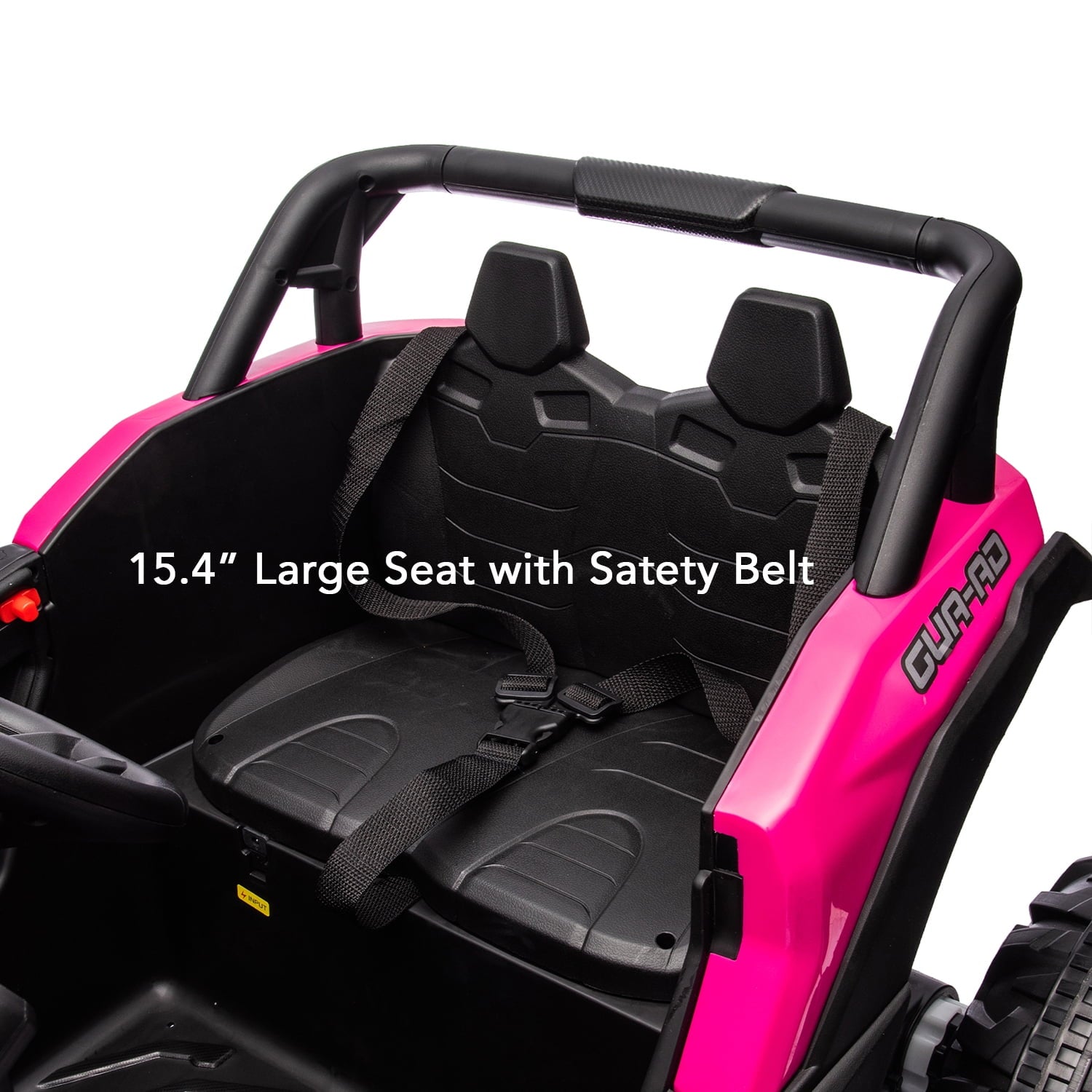 Track 7 12 V Kids Ride on UTV, Off-Road Truck, Electric Car for Boys Girls Age 3+, Kids Ride on Car with Remote Control, Music Player, Lights, Pink