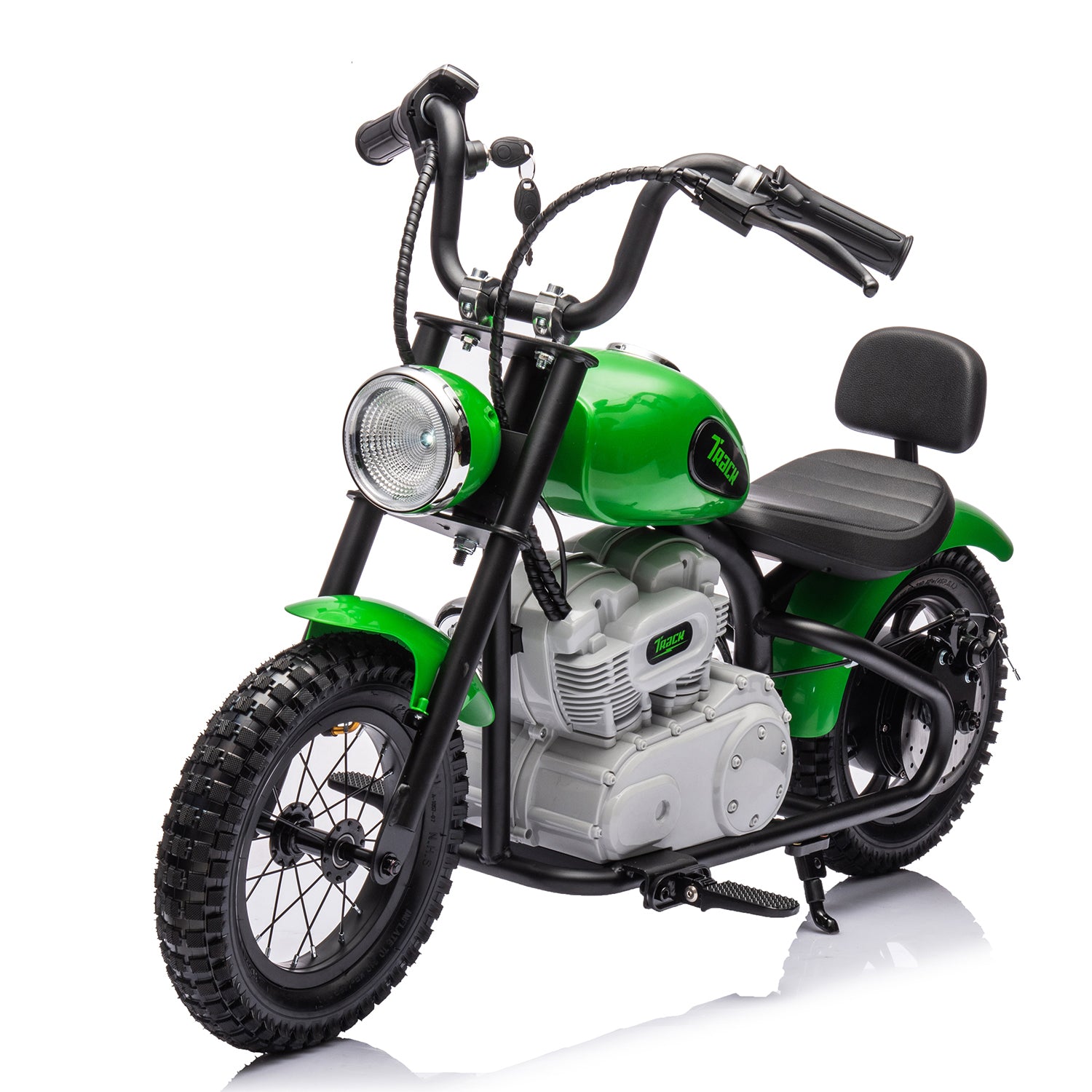 Track 7 24V Eletric Dirt Bike for kids, Ride on Motorcycle with Twist Grip Throttle, Hand-Operated Dual Brakes, Speed Up to 10 MPH, for Age 8-12, Pink