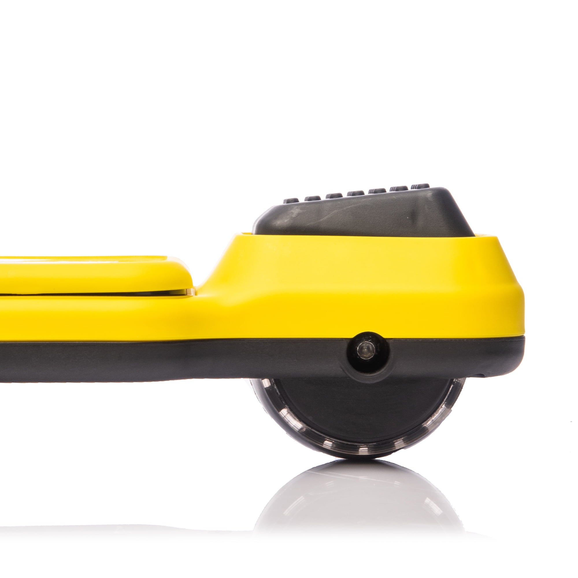 Track Seven Kids Ride On 3-Wheel Scooter W/Buildable Blocks, PU Flashing Wheels, 5-Position Height Adjustable, Folding Kick Scooter for Kids Aged 3+, Yellow