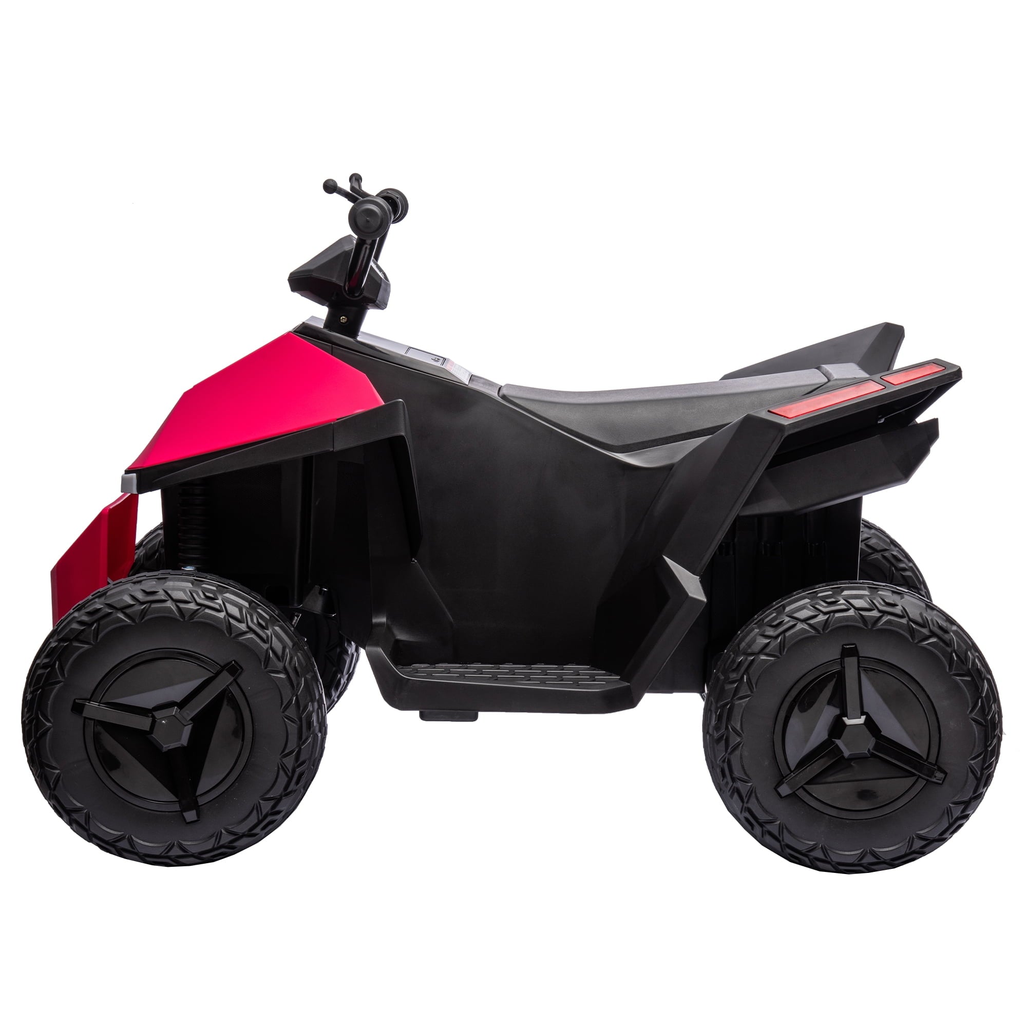 Track 7 12V Kids Ride on ATV, Touch Screen Integrated, Music, Nursery Rhymes, Music, 4 Wheeler Quad, Age 3+, Pink