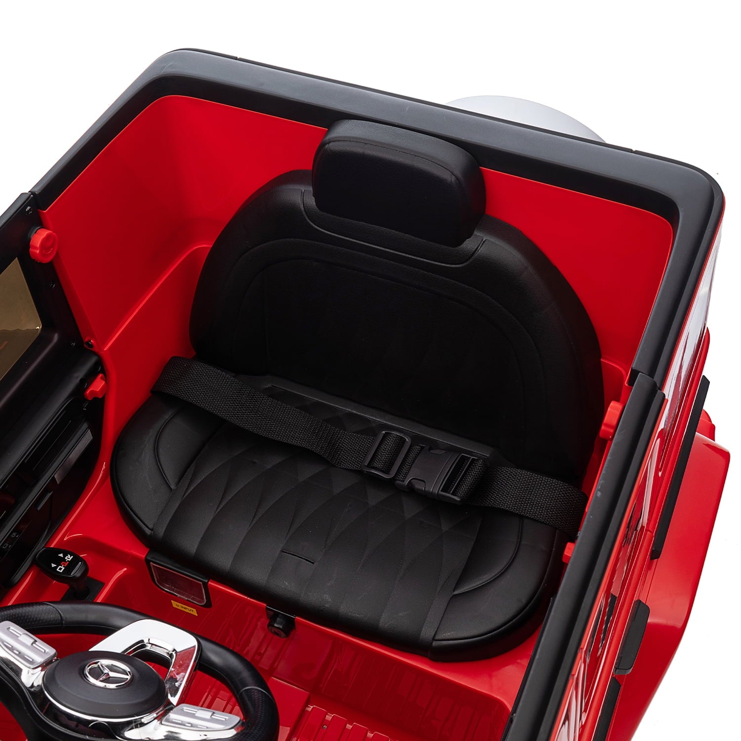 Track 7 24V Ride on Car, Licensed Mercedes-Benz G500 Electric Car with Remote Control, USB, Bluetooth, LED Lights, Ride on Truck for Boys Girls Age 3+, Red