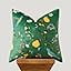 COOKCOK White Floral Pillow Covers 18x18 Set of 2, Velvet Wild Flower Plant Throw Pillows Case, Square Farmhouse Decor Cushion Covers for Home Sofa Bed Couch