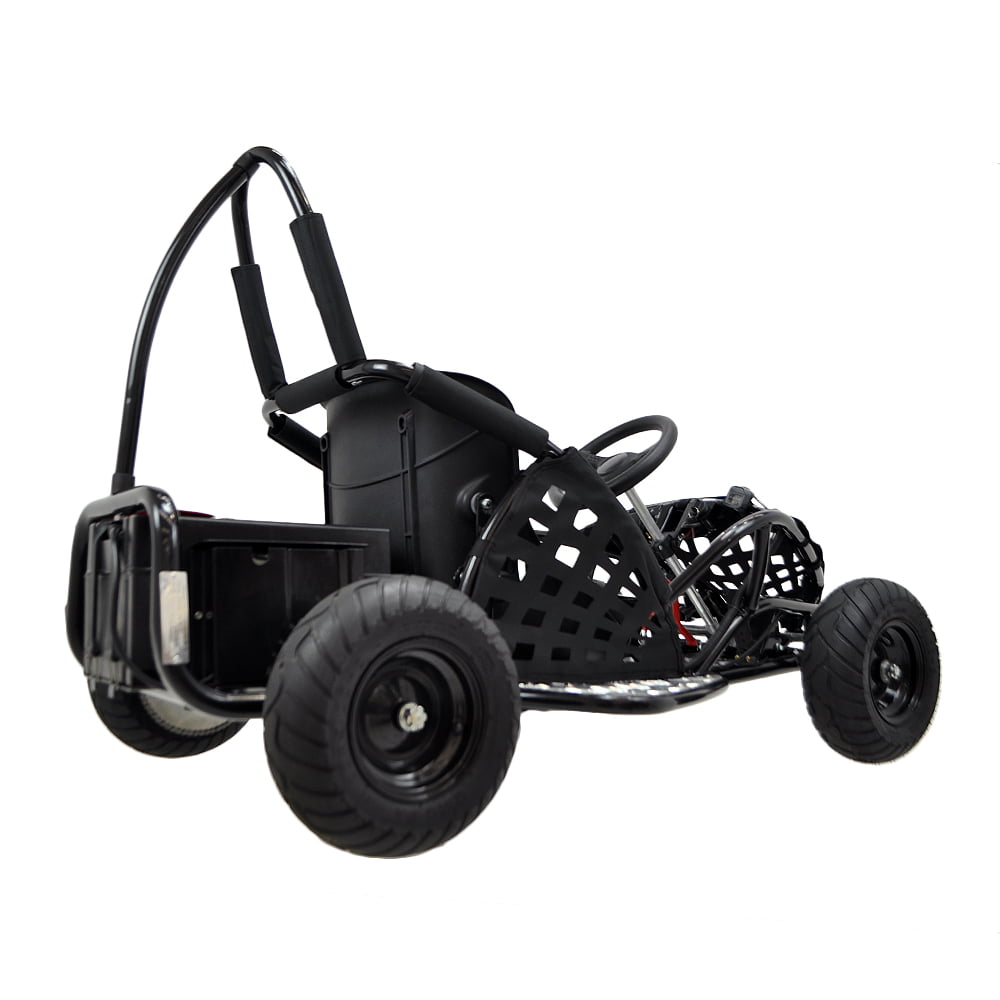 Track 7 79CC Gas Powered Go Kart,4-Stroke Off Road Go Kart,2.5 HP Gas Powered Ride-On Go Cart,Roll Bar,Kill Switch,Hydraulic Rear Disc,13" Knobby Tire,for Kids Age 13+,Black