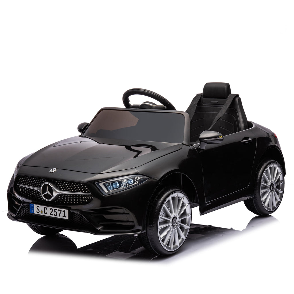 SUSIELADY 12V Kids Ride On Car, Licensed Mercedes-Benz CLS 350, with Remote Control, Music, Power Display, LED Lights, MP3, for Kids Aged 3+