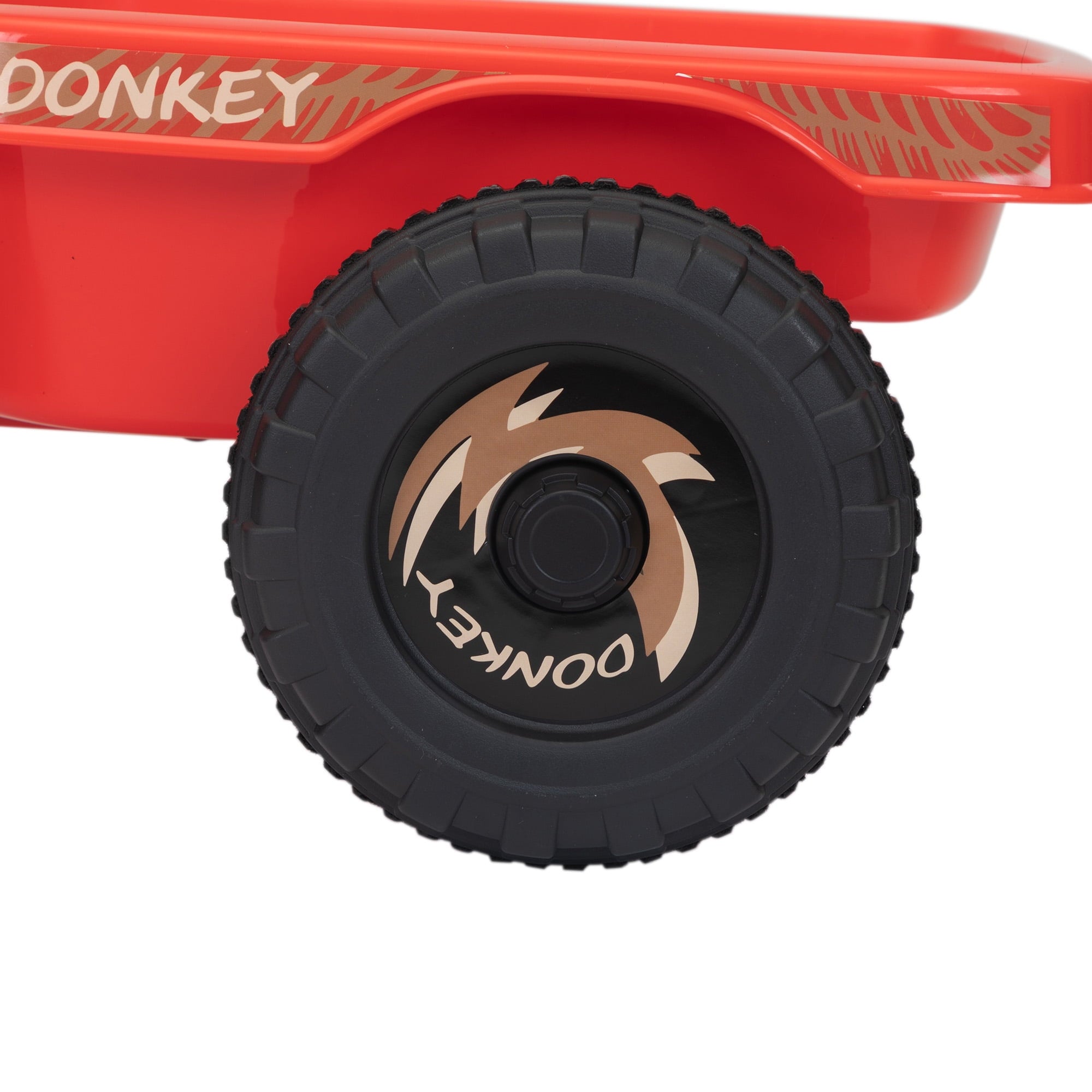 Track 7 Kids Ride on ATV with Trailer, 4 Wheeler Electric Quad Vehicle, Ride on Car with Music, Horn, Power Display, Kids Electric ATV, Red