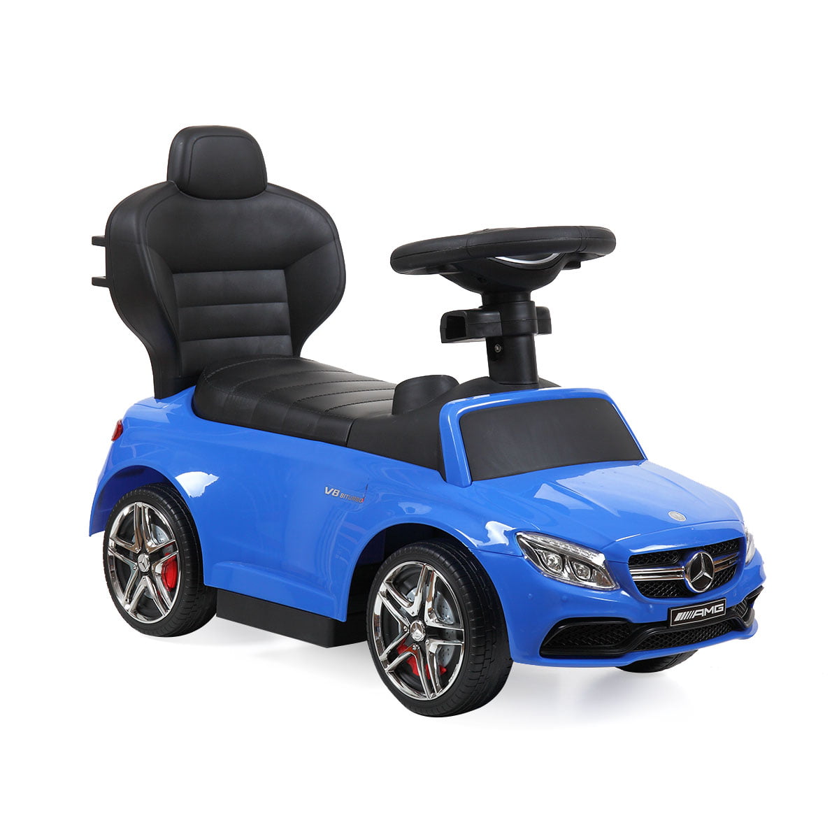 Track 7 Kids Ride on Push Car,Mercedes-Benz 3-in-1 Push Car for Toddler Age 1+,Music,Blue