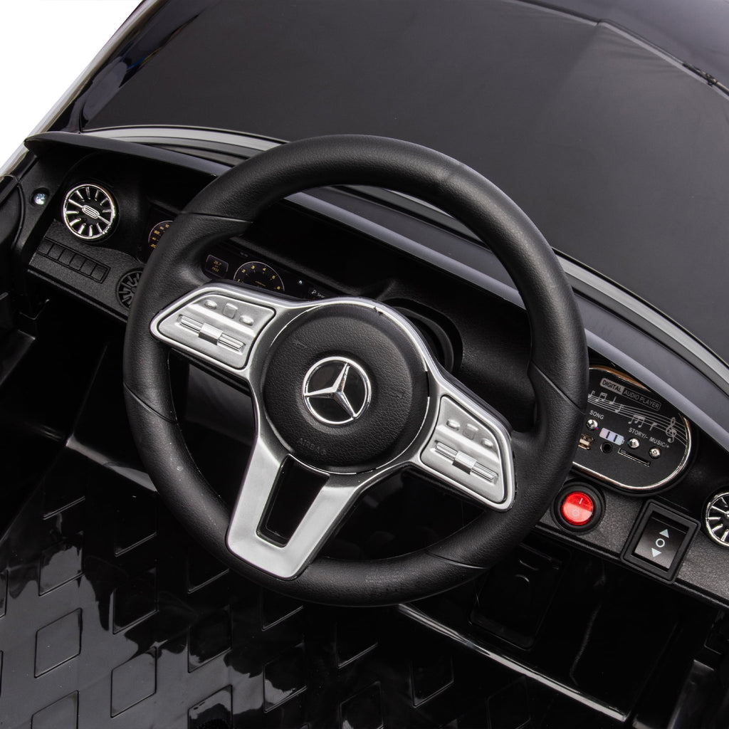 SUSIELADY 12V Kids Ride On Car, Licensed Mercedes-Benz CLS 350, with Remote Control, Music, Power Display, LED Lights, MP3, for Kids Aged 3+