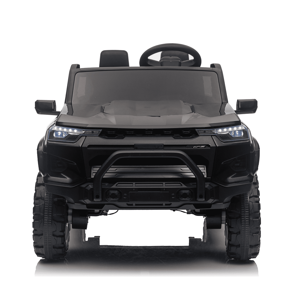 Track 7 24V 2-Seats Electric Pickup car for kid 3+, 2.4G Parents Remote Control, 3 speed adjustable, 2-Point Safety Belt, Black