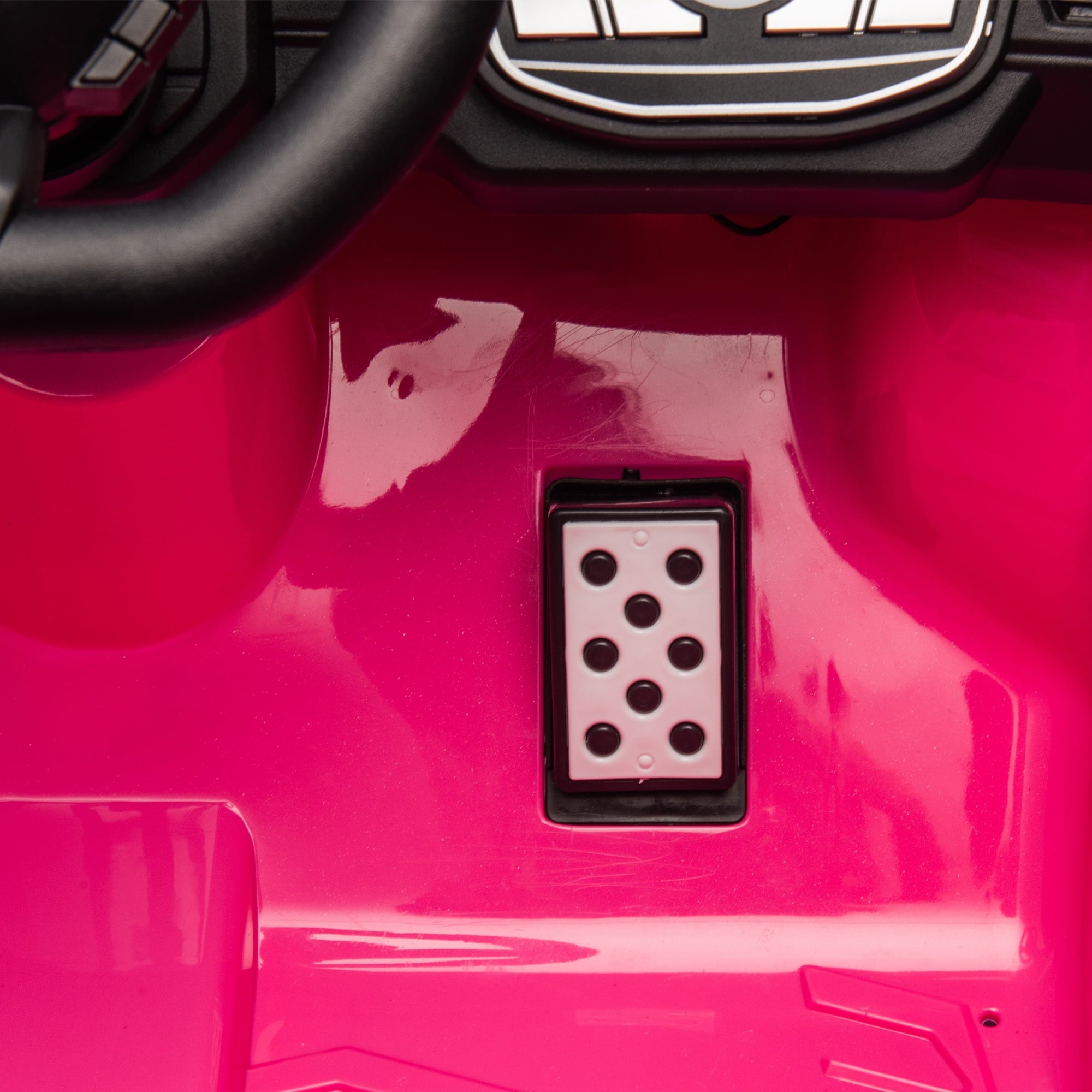Track 7 24V Kids Ride on Car, Licensed Lamborghini STO Electric Car,2 Seats, 360° Spin, Speeds 1.86-5.59 MPH, LED Lights & Dynamic Music, Foam Wheels & Drift Mode for Ages 3-8, Pink