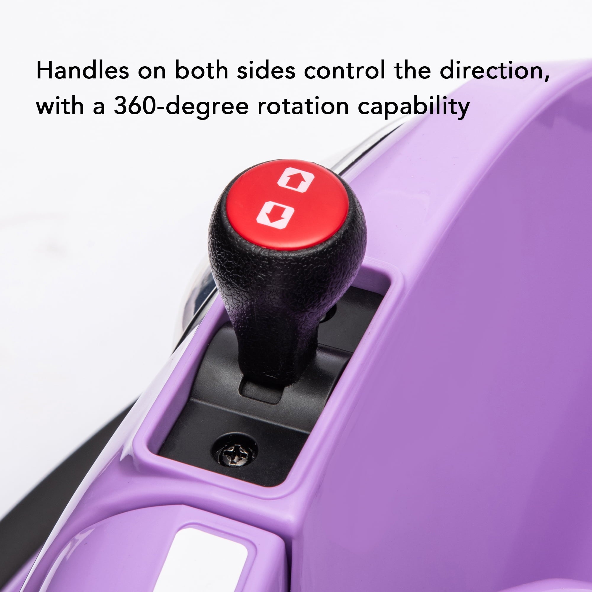 Track 7 12V Ride on Bumper Car, Electric Bumper Car for Kids & Toddlers, Remote Control, 2 Speed, Bluetooth, Music, 5 Lighting Mode, 360°Spin, Max 3.1mph, Purple