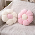 COOKCOK 2 Pcs Flower Pillow 15" Flower Throw Pillows, Cute Daisy Flower Shaped Floor Pillow Seat Cushions, Decorative Throw Pillows for Bedroom, Living Room