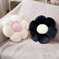 COOKCOK 2 Pcs Flower Pillow 15" Flower Throw Pillows, Cute Daisy Flower Shaped Floor Pillow Seat Cushions, Decorative Throw Pillows for Bedroom, Living Room