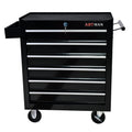 COOKCOK 6-Drawers Tool Cabinets On Wheels, Rolling Tool Chest With Drawers, Craftsman Tool Box With Keyed Locking System, Tool Storage Organizer For Warehouse, Garage, Workshop, Black