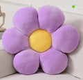 COOKCOK Flower Throw Pillow, 15.7" Flower Shaped Floor Pillow for Home Decor, Cute Aesthetic Plush Decorative Pillows for Bed, Sofa, Couch, Purple