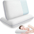 COOKCOK Memory Foam Pillows for Side, Back and Stomach Sleepers, Bed Pillow with Washable Cover and Breathable Mesh, Bed Pillow for Sleeping Standard Size
