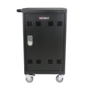 COOKCOK Mobile Charging Cart and Cabinet for Tablets Laptops 30-Device With Combination Lock, Black