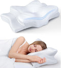 COOKCOK Pain Relief Cooling Pillow for Neck Support, Adjustable Cervical Pillow Cozy Sleeping, Odorless Ergonomic Contour Memory Foam Pillows, Orthopedic Bed Pillow for Side Back Stomach Sleeper
