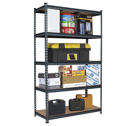 COOKCOK Storage Shelving Unit, 5 Tier Metal Shelf, 43.3“x17.7"x71, Adjustable Garage Storage Shelf, Heavy Duty Shelving Utility Shelf, 1500lbs Capacity, Grey