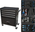 COOKCOK Tool Chest with 238 Piece Tool Set, 4-Drawer Tool Cabinet - Rolling Tool Cart On Wheels for Mechanics Heavy-Duty Metal Tool Box Storage Cabinets for Garage, Black