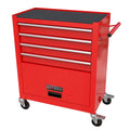 COOKCOK Tool Chest with 238 Piece Tool Set, 4-Drawer Tool Cabinet - Rolling Tool Cart On Wheels for Mechanics Heavy-Duty Metal Tool Box Storage Cabinets for Garage, Red