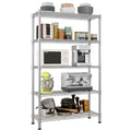 COOKCOK5-Tier Wire Shelving Unit, 35" x 13.8" x 71" Heavy Duty Adjustable Metal Storage Shelf, 1000 lbs Capacity, Silver