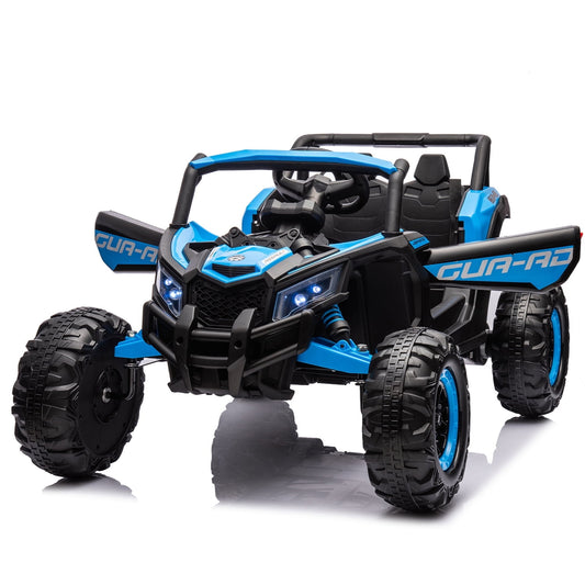 LISUEYNE 12V Kids Ride on UTV, Off-Road Truck, Electric Car for Boys Girls Age 3+, Kids Ride on Car with Remote Control, Music Player, Lights, Blue