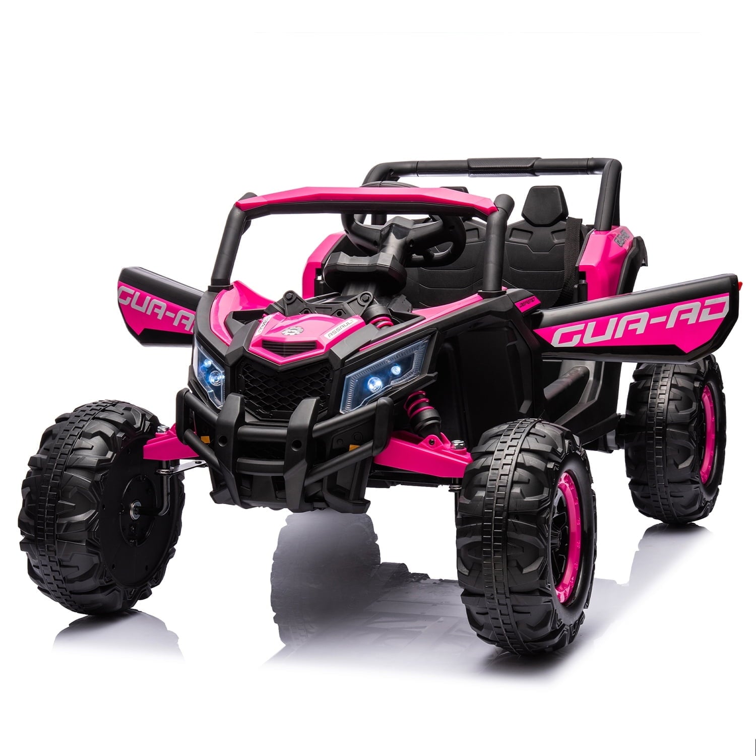 LISUEYNE 12V Kids Ride on UTV, Off-Road Truck, Electric Car for Boys Girls Age 3+, Kids Ride on Car with Remote Control, Music Player, Lights, Black