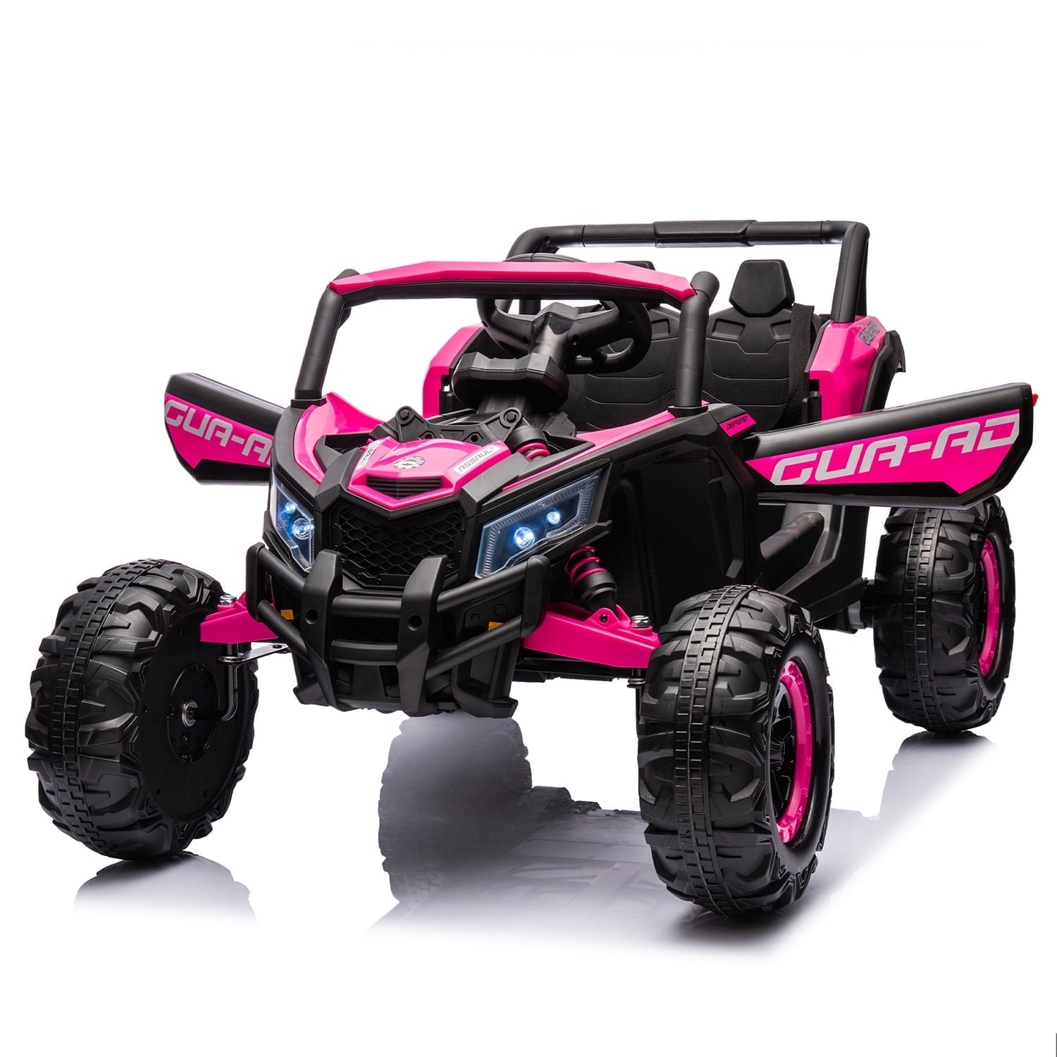 LISUEYNE 12V Kids Ride on UTV, Off-Road Truck, Electric Car for Boys Girls Age 3+, Kids Ride on Car with Remote Control, Music Player, Lights, Yellow