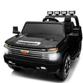 LISUEYNE 24 V Ride on Car, Licensed Silverado HD 2 Seater Electric Car for Boys Girls Age 3+, 24 V Ride on Truck with Remote Control, Music, ABC, Black