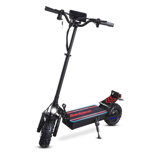 LISUEYNE Electric Scooter for Adults,2500W Motor Adults Kick Scooter,Up to 38 MPH & 20-30 Miles,52V/18AH,11'' Vacuum Off-Road Tire,Hydraulic Disc Braking,Adjustable Height,Folding Electric Scooter
