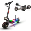 LISUEYNE Electric Scooter for Adults, Dual Drive 5600W Electric Scooter with Seat, Up to 50 MPH & 50 Miles,60V/27AH Battery, 11" Off-Road Vacuum Tire, Dual Braking System & Dual Chargers