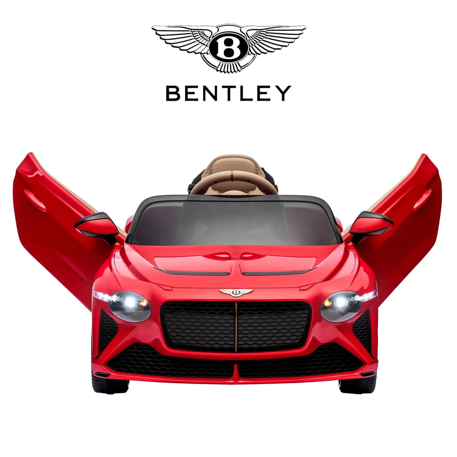 LISUEYNE Kids Ride on Car, 12V Licensed Bentley Mulsanne Electric Car for Kids Age 3+, Remote, Music, Yellow