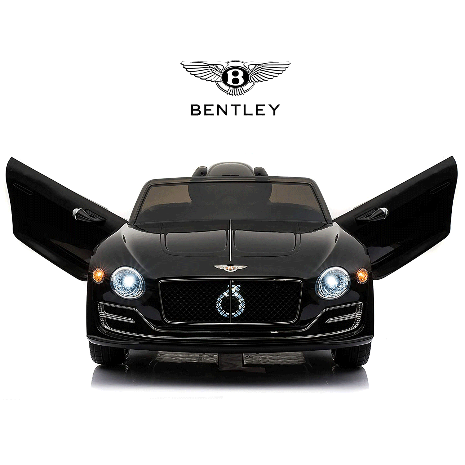 LISUEYNE Official Licensed Bentley Ride on Car, 12V Electric Car for Boys Girls Age 3+, Ride on Car w/Remote Control, Music, Black