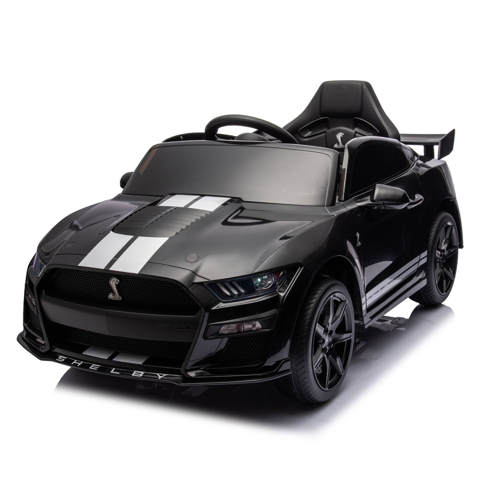 SUSIELADY 12 V Licensed Ford Mustang Shelby GT500, Kids Ride On Car with Parent Remote Control, 3 Speeds, Spring Suspension, Safety Belt, Music Player, Electric Vehicles Toy